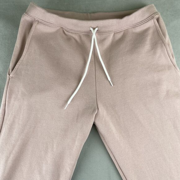 American Apparel Sweatpants Mens M Mauve Flex Fleece Joggers Cuffed Pockets Rare - Picture 3 of 10